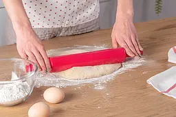 Качалка скалка для тіста пластикова середня 38 см, Kitchette 83926 - мініатюра 5