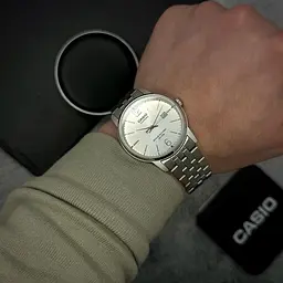 Чоловічий годинник Casio MTS-110D-7A Сріблястий ( AT1141-0119 ) - мініатюра 2