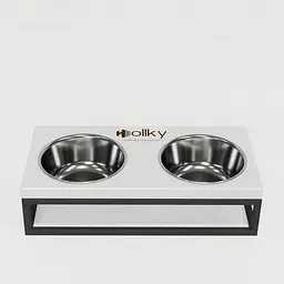 Hollky Base S — миски на підставці для маленьких собак та котів (2 × 0,45 л) - мініатюра 3