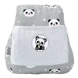Подушка для годування Papaella Mini Панда, 28х30 см, сірий (8-31999) - мініатюра 5