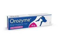 Гель для зубів та ясен Orozyme для котів та собак, профілактика зубного нальоту ротової порожнини 70 г 