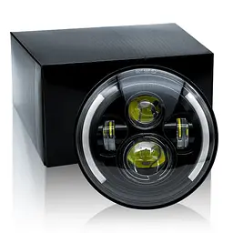 Фара LED ВАЗ 2101 2121 ГАЗ КАМАЗ УАЗ іномарки 7" (d=178 мм) 60W (ближній+далекий+ходові вогні)