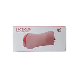 Двосторонній мастурбатор Men Powerup Eroticism: вагіна та ротик - мініатюра 8