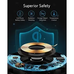 Бездротовий зарядний пристрій Anker 313 Wireless Charger (Pad) Qi 10W Black - мініатюра 7