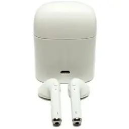 Бездротові навушники TWS Bluetooth i7S з боксом для зарядки White (au007-hbr) - мініатюра 2