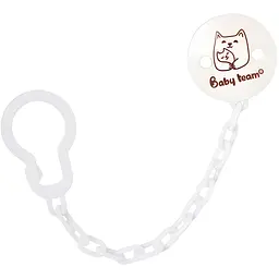Ланцюжок для пустушки Baby Team Котик (3333)