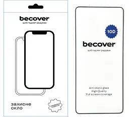 Скло захисне BeCover Xiaomi Redmi Note 13 5G 10D Black (711376)