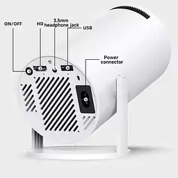 Проєктор із джойстиками Wireless M300 (HY 300) MAX Game Projector 2 in 1, Білий, домашній проєктор із іграми - мініатюра 4