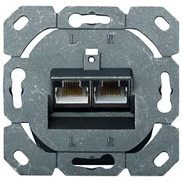 Комп'ютерна розетка Digitus 2xRJ45 FTP, для відкритої проводки (DN-9002-N) - мініатюра 4