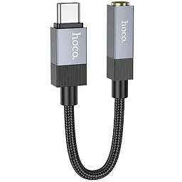 Перехідник Hoco UPA 32 C Type-C to 3.5 mm Black