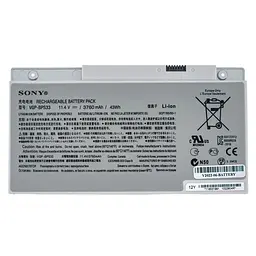 Батарея для ноутбука Sony BPS33 (VGP-BPS33 SVT14128CC SVT141290X SVT15112CXS SVT1511M1E) 11.4V 3760mAh 43Wh Сріблястий - мініатюра 2