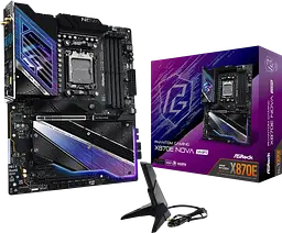 Материнська плата ASRock X870E Phantom Gaming Nova Wi-Fi Socket AM5 (X870E NOVA WIFI) Б/В