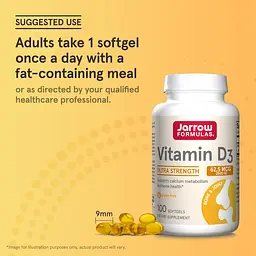 Вітамін D3 Jarrow Formulas 62.5 мкг 2500 МО 100 капсул - мініатюра 7
