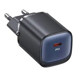 МЗП USAMS CC248 20W GaN Fast Charger (EU) - HC Series Black