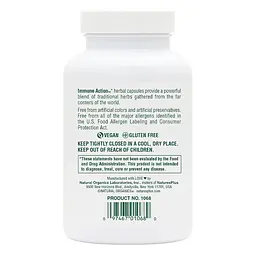 Натуральна добавка NaturesPlus Immune Action 120 вегакапсул - мініатюра 3