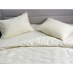 Комплект постільної білизни Ecotton Cream Yellow двоспальний полісатин кремово-жовтий (25359) - мініатюра 2