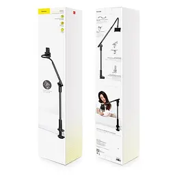 Тримач для телефону Baseus Otaku Life Rotary Adjustment Lazy Holder SULR-0G Silver - мініатюра 3