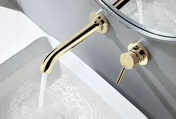 Змішувач для умивальника Rea Lungo Long + Box прихованого монтажу gold REA-B0370, Золотий - мініатюра 9