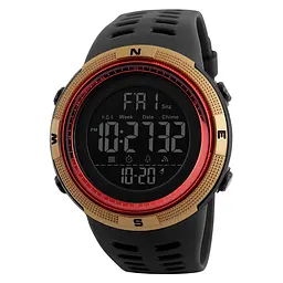 Наручний годинник чоловічий Skmei 1251 Gold Red, 1251GDRD (12295)