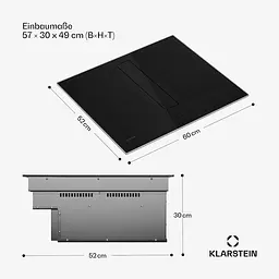 Індукційна плита з витяжкою Klarstein Chef-Fusion DownAir (10046451) - мініатюра 7