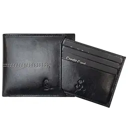 Портмоне чоловіче шкіряне Semi Line RFID Black (P8267-0) - мініатюра 2