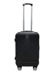 Валіза маленька S ABS-пластик Worldline Airtex 652 60×39×25см 58л Чорний