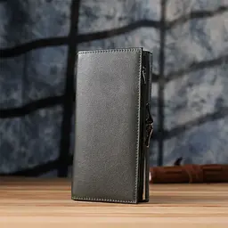 Місткий жіночий гаманець на магнітах із натуральної шкіри ST Leather 23115 зелений - мініатюра 10