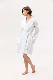 Халат-кімоно Lotus Home - Samma білий L/XL - мініатюра 2