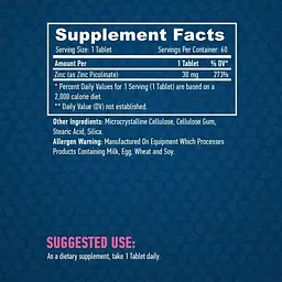Цинк Піколінат Haya Labs Zinc Picolinate 30 мг 60 таблеток - мініатюра 3