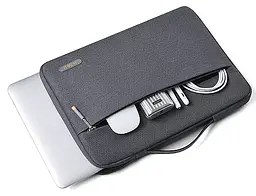 Чохол-сумка WiWU Pilot Sleeve для MacBook 15.6'' Grey (6973218938684) [57185] - мініатюра 4