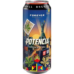 Пиво світле нефільтроване Forever Potencia 7.5% 0.5 л з/б