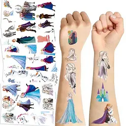 Набір тимчасових тату "Холодне серце" Fresh Tattoo frozen-tattoo-mini-set-1-10, 10 штук, розмір 12 х 7 см - мініатюра 3