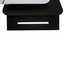 Витяжка декоративна похила Perfelli DNS 9753 B 1100 WH/BL LED Strip - мініатюра 4