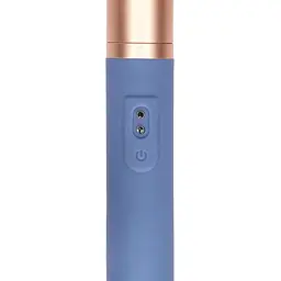 Вібратор Loveline Travel Compartment and Pump 18.5 см синій - мініатюра 7