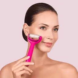 Електронний ролик для обличчя та тіла з мікроголками GESKE MicroNeedle Face & Body Roller 8 в 1 бузковий - мініатюра 9