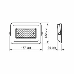 Прожектор Videx LED 30W 5000K 220V (VL-F2e-305W) - мініатюра 4