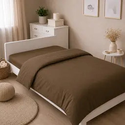 Комплект постільної білизни Ranforce Elite MirSon TEENAGER Light cacao 143 x 210 см (2200013671589) - мініатюра 2