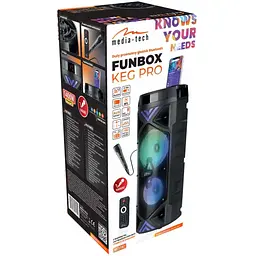 Акустична система 1.0 Media-Tech 50W Bluetooth/FM/AUX/SD/USB/КАРАОКЕ/LED чорна - мініатюра 9