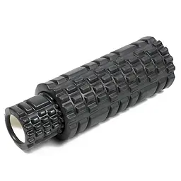 Масажний ролик EasyFit Grid Roller Double 33 см Чорний (EF-7737s-4)