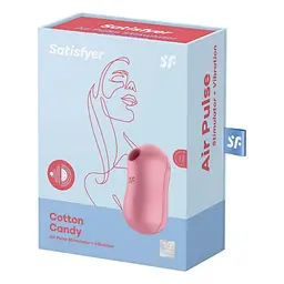 Вакуумний стимулятор клітора з вібрацією Satisfyer Cotton рожевий - мініатюра 2