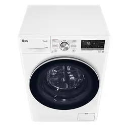 Прально-сушильна машина LG фронтальна 9(6) кг 1400 А 56 см дисплей пара інвертор білий - мініатюра 9