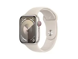 Смарт-годинник Apple Watch Series 9 GPS + Cellular 45mm Starlight Alu. Case w. Starlight Sport Band - M/L (MRM93)