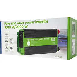 Інвертор EnerGenie 12V/230V 1000W (2000W peak power) чиста синусоїда (EG-PWC-PS1000-01 1000 Вт (EG-PWC-PS1000-01) - мініатюра 8