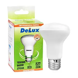 Лампочка Delux FC1 8 Вт R63 2700K 220В E27 (90001459) - мініатюра 3