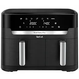 Аерогриль Tefal Dual Easy Fry XXL 2700 Вт чорний (EY9428E0)