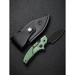 Ніж фіксований кишеньковий Civivi Typhoeus , (5.8 см) 14C28N / Aluminum зелений з чохлом - мініатюра 11