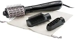 Фен-щітка BaByliss Style Smooth, 1000Вт, 2 режими, іоніз-я, хол. обдув, кераміка, чорний - мініатюра 2