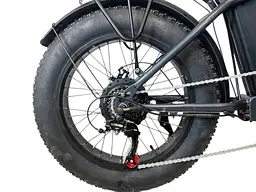 Електровелосипед EvoBike Storm V8S (1000W, 48V, 18Ah) Фетбайк Чорний - мініатюра 10