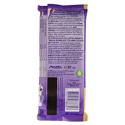 Шоколад молочний Milka Bubbles пористий з кокосом 97 г (734372) - мініатюра 2