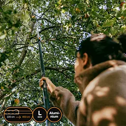 Ручка телескопічна алюмінієва Fiskars OneClick L, 220–400 см (1080672) - мініатюра 3